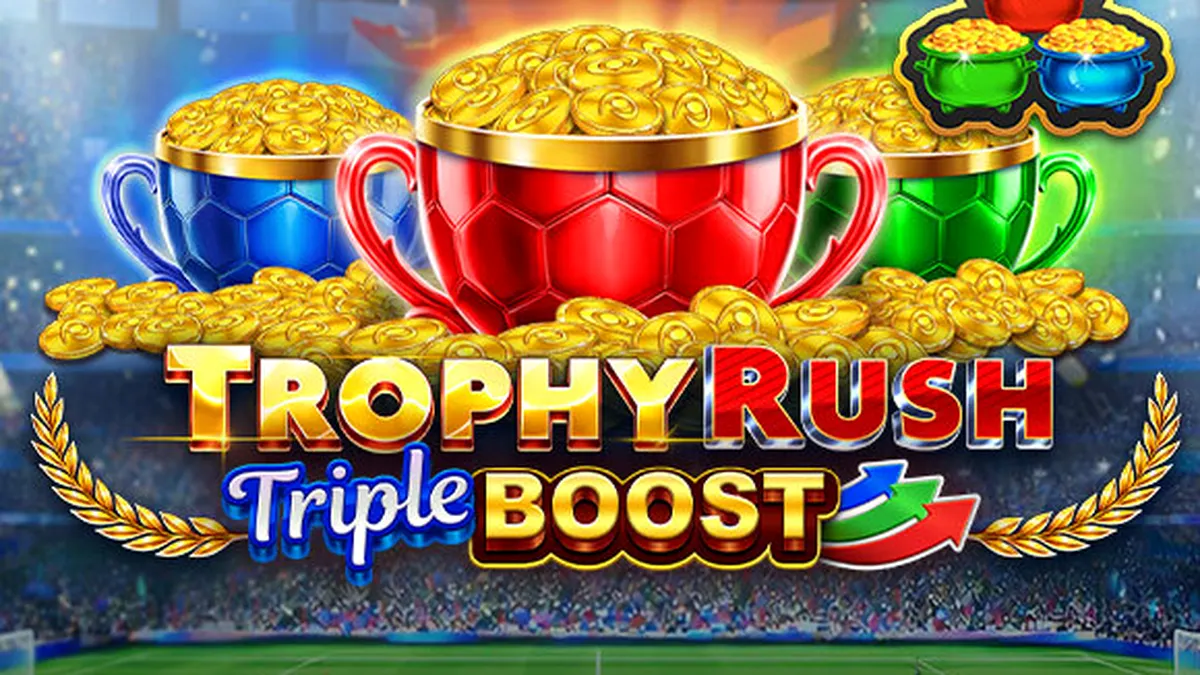 Trophy Rush Triple Boost slot game interface